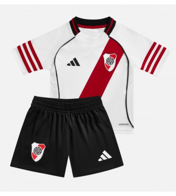 River Plate Hjemmebanetrøje Børn 2025-26 Kortærmet (+ Korte bukser)